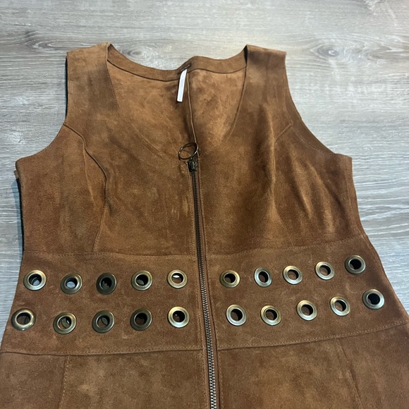 Free People Suede Dress Size 8 - Picture 3 of 4